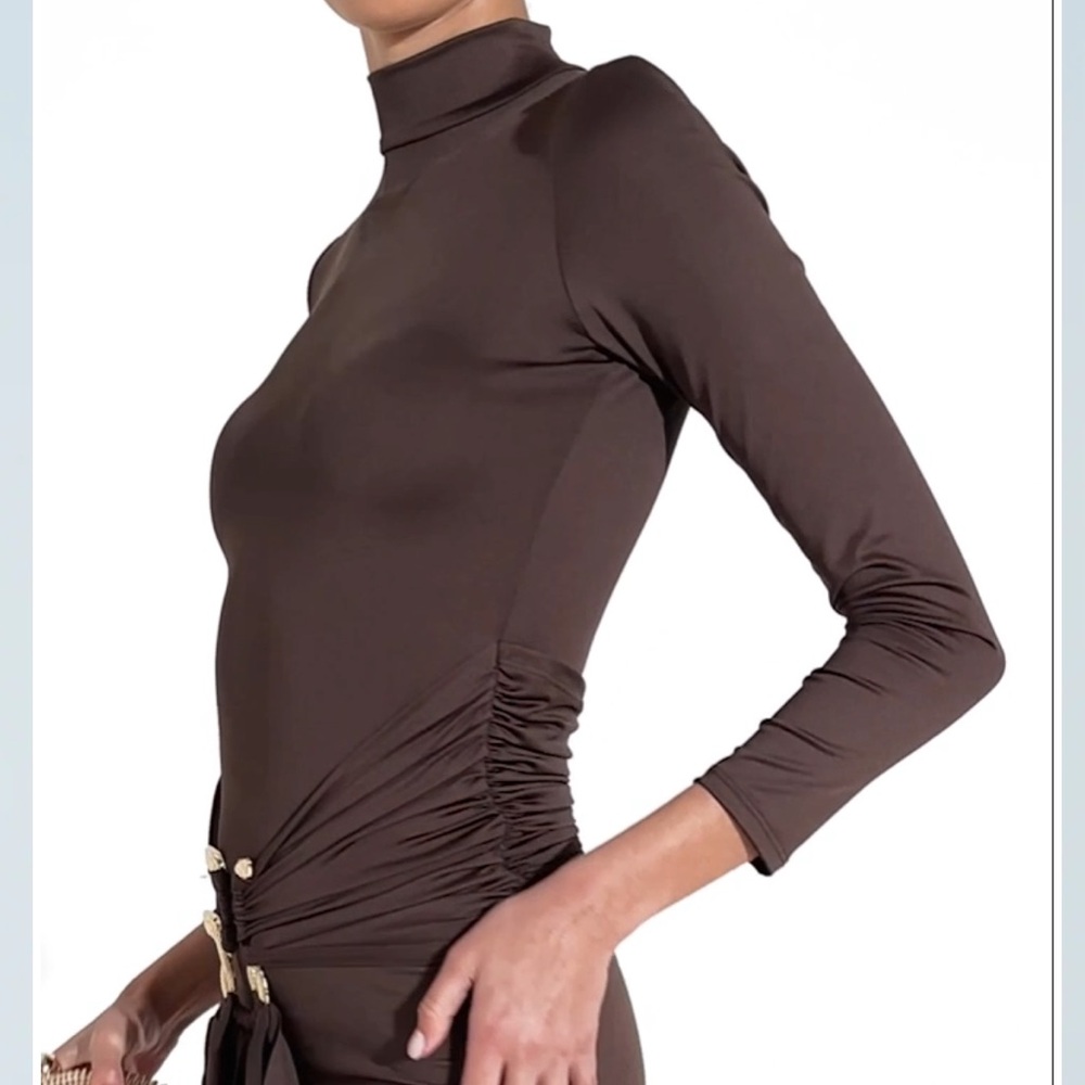 New Akira THE BEST ONE YET BROWN MAXI DRESS - Picture 12 of 17